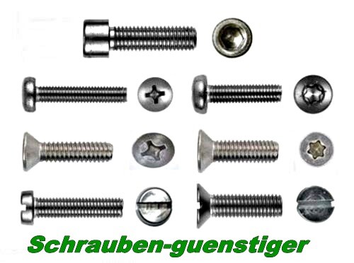 Modellbauschrauben kreuz torx - kreuz,
