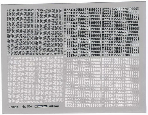Decals zahlen 5 2mm - decals, 1,5-2mm"
